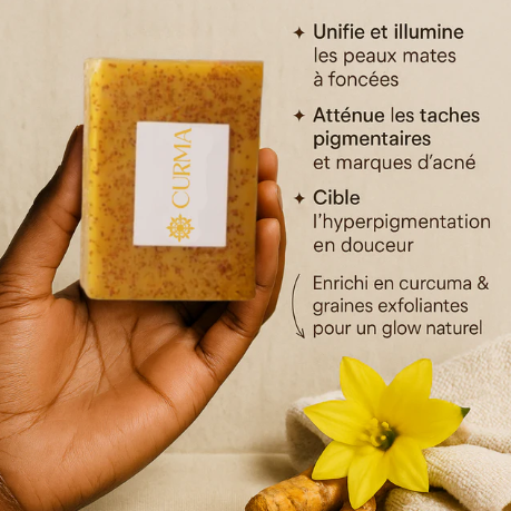 Savon éclaircissant au curcuma