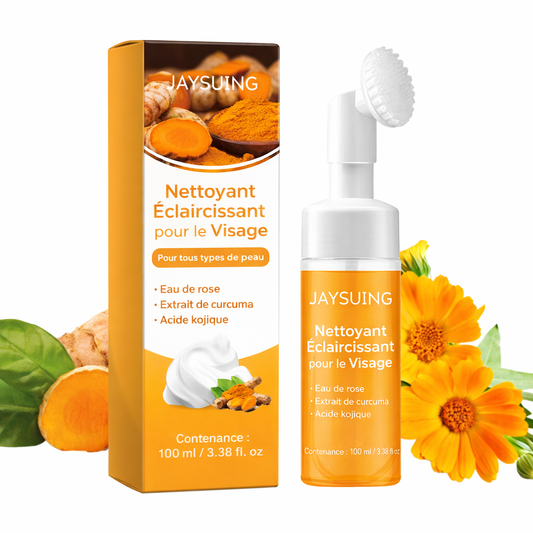 Mousse nettoyante au curcuma