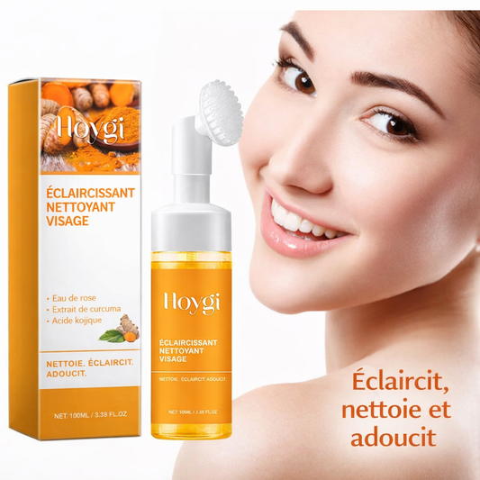 Mousse nettoyante au curcuma