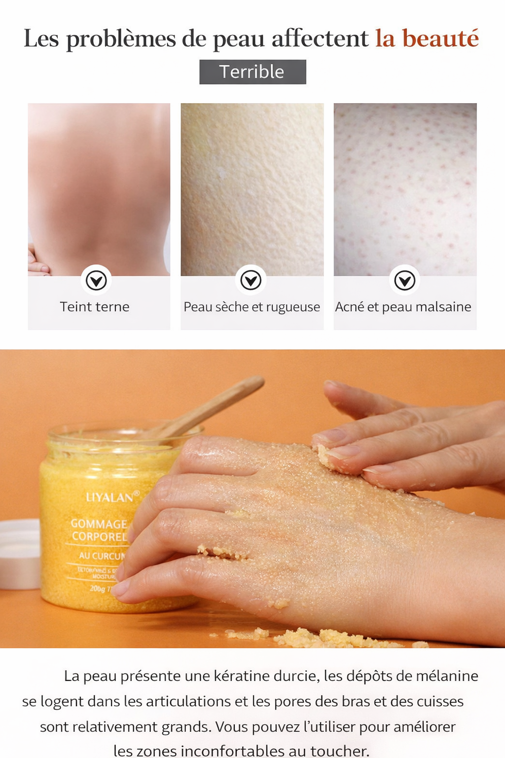 Gommage Sel & Curcuma – Exfoliant Corps & Visage 220 ml