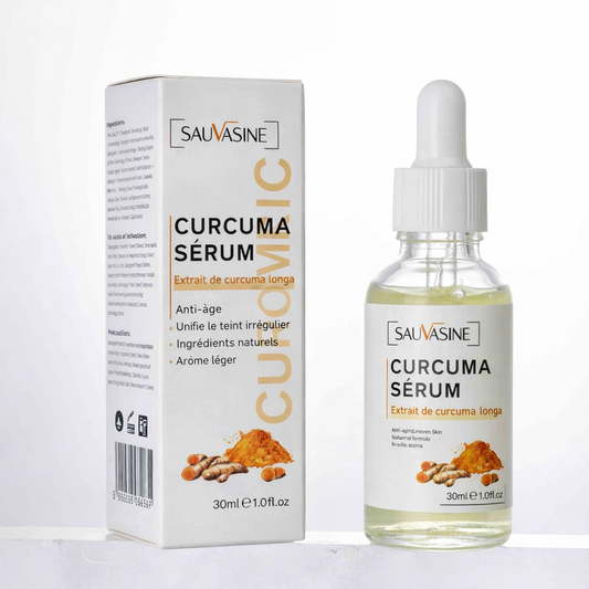 SAUVASINE Essence au curcuma 30 ml – Sérum au curcuma, soin hydratant pour le visage